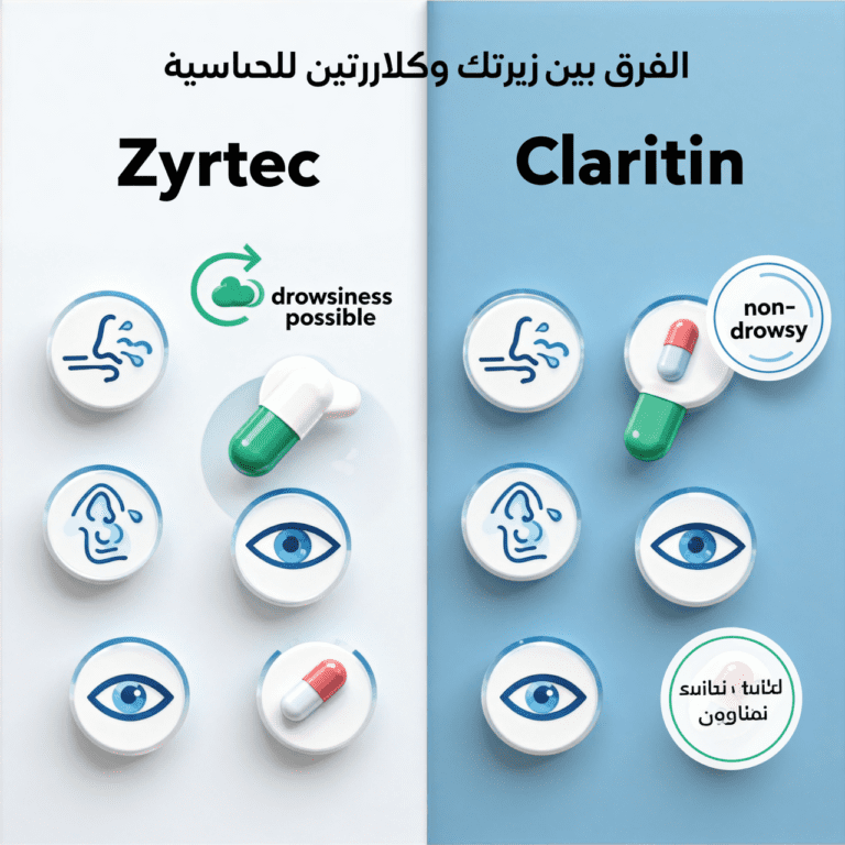Read more about the article الفرق بين زيرت​ك وكلاريتين للحساسية