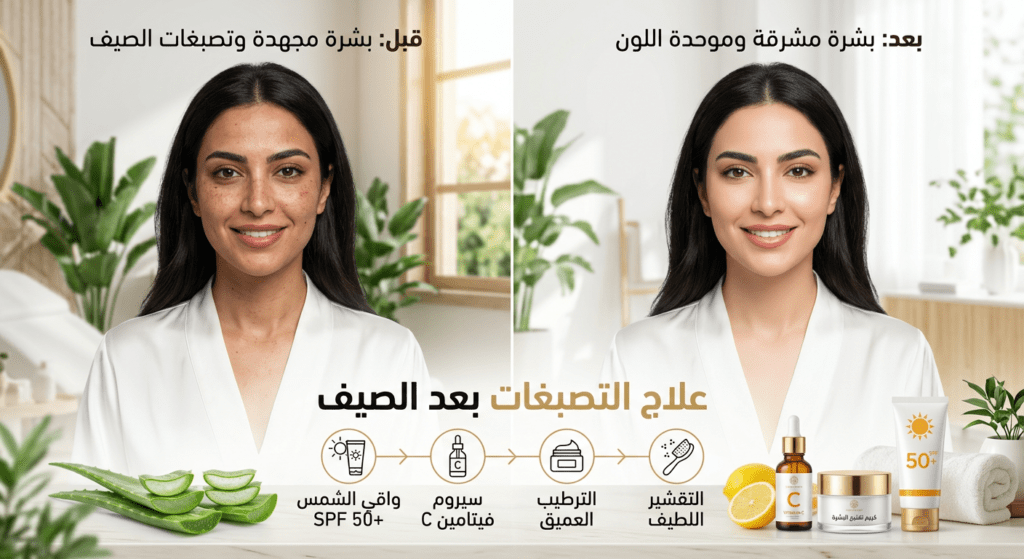Read more about the article علاج التصبغات بعد الصيف