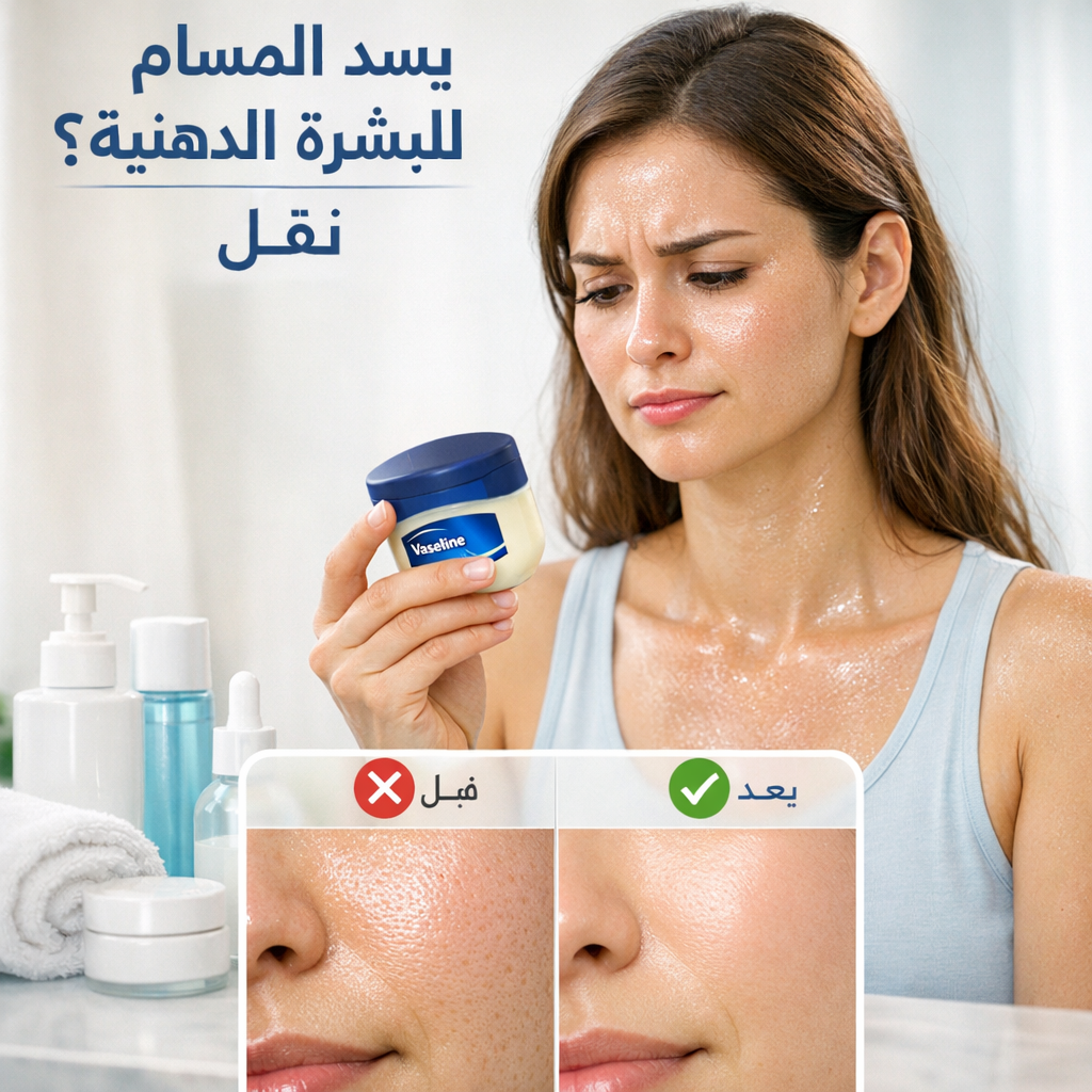 Read more about the article هل الفازلين يسد المسام للبشرة الدهنية؟
