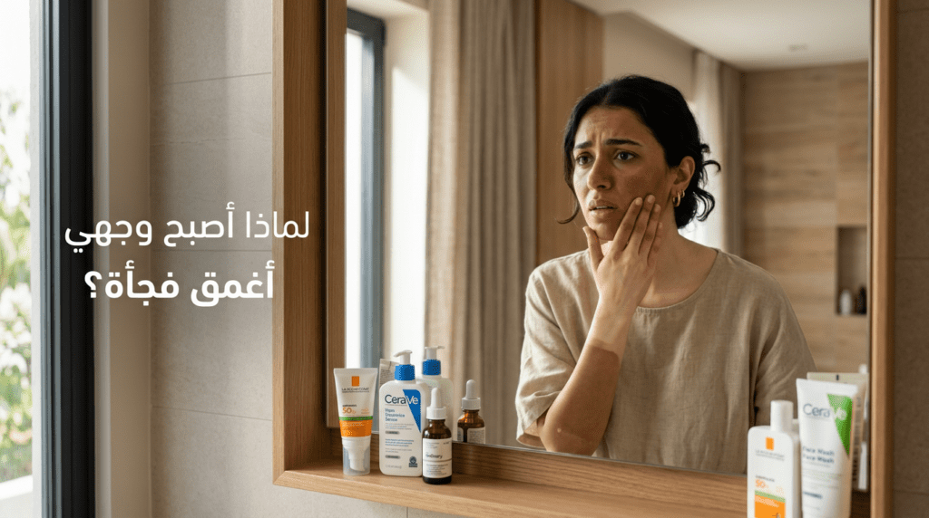 Read more about the article لماذا أصبح وجهي أغمق فجأة؟