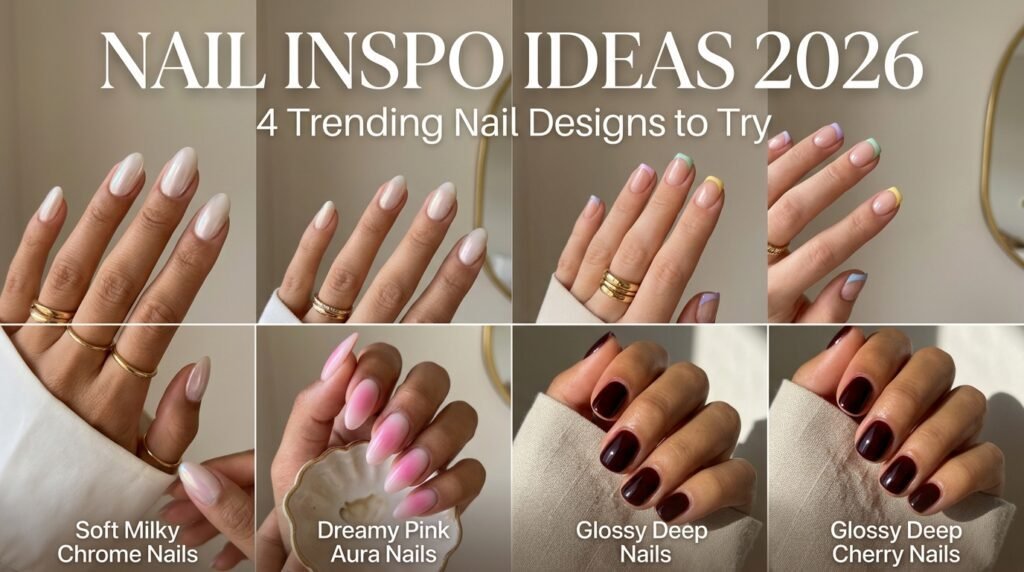 Read more about the article Nail Inspo Ideas 2026: 4 Trending Nail Designs to Try Right Now 💅