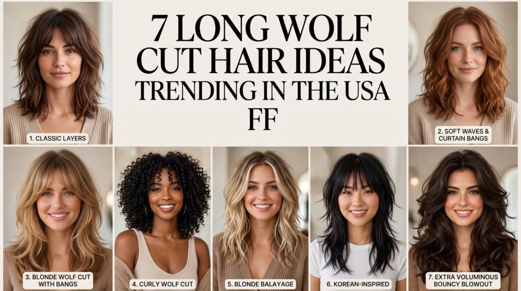 Read more about the article Long Wolf Cut Hair: 7 Trending Styles Everyone in the USA Is Obsessed With in 2026 ✂️🔥
