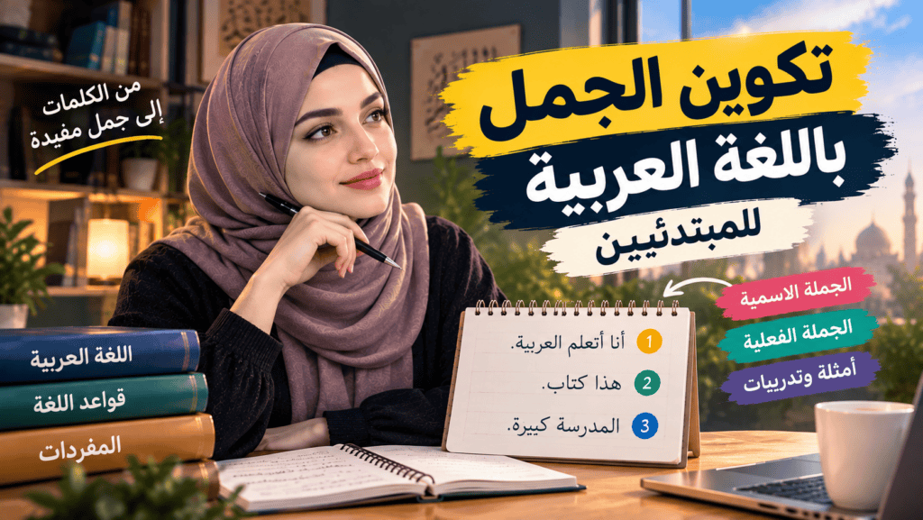Read more about the article تكوين الجمل باللغة العربية للمبتدئين: شرح سهل مع أمثلة