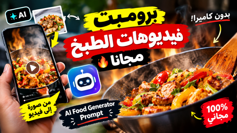 Read more about the article برومبت انشاء فيديوهات الطبخ مجانا ai food generator prompt