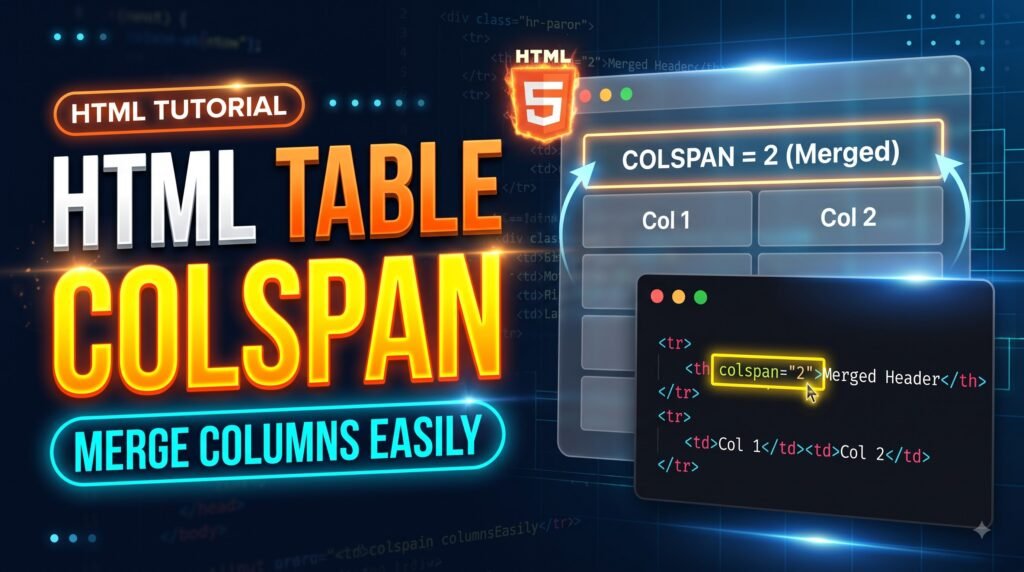 Read more about the article HTML Table Colspan to Merge Columns